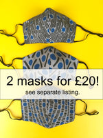 Load image into Gallery viewer, Blue face mask - Little Lines - Now on Sale!

