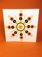 Load image into Gallery viewer, Orange 01 Greeting card, square, blank inside
