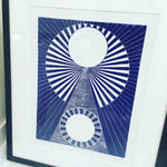 Load image into Gallery viewer, &#39;Infinite&#39; A3 linocut print
