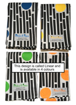 Load image into Gallery viewer, Blue, yellow, green and orange teatowels on a white background
