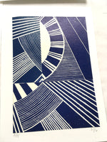 Load image into Gallery viewer, Original Linocut Print A5 (2 of 6) -now 40% off
