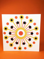 Load image into Gallery viewer, Orange Greeting card, blank inside
